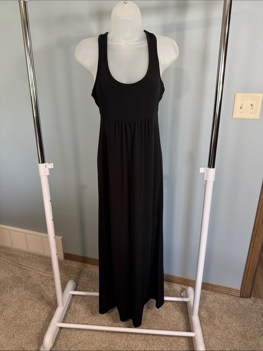 Banana Republic Black Racerback Maxi Dress